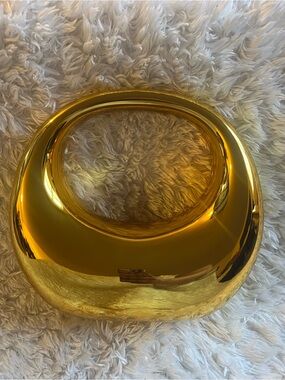 Gold Metallic Sculptural Handbag